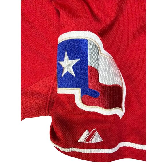 TEXAS RANGERS Majestic MLB Jersey #11 YU DARVISH Size 52 Red Stitched Logo NWT - Picture 6 of 11